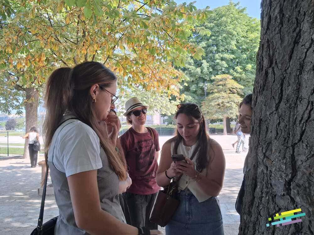 Rallye à Paris dans les Tuileries